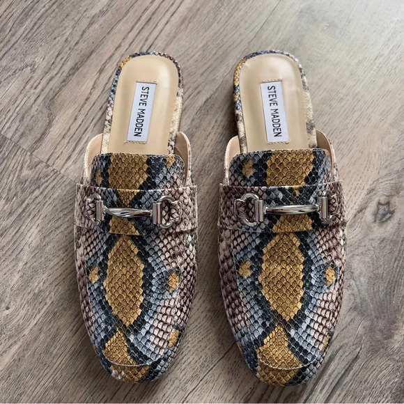 Steve Madden Mules Kori Multi Snake size 8.5 - Picture 2 of 9